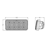6 inch 40W Agricultural OEM Replacement LED Work Light EMC CISPR 25 CLASS 4